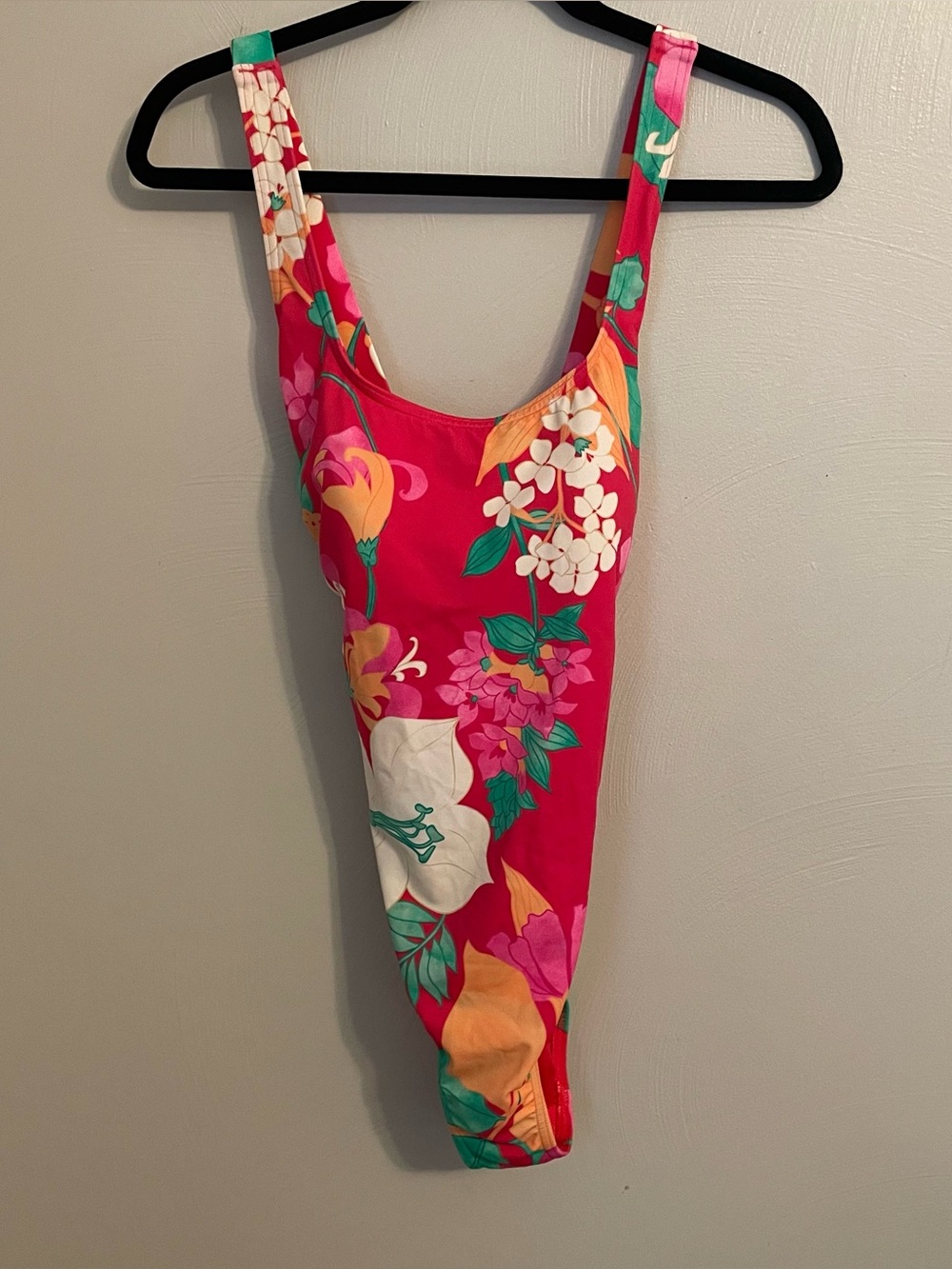 Lands End Floral One Piece Swimsuit Size 12